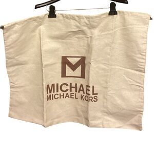 🛍️ XXL Michael Kors Cream Canvas Dust Protective Bag with Logo